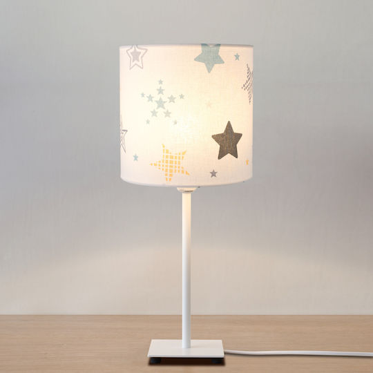 Veis Kinder Nachttischlampe Funky Stars Weiß