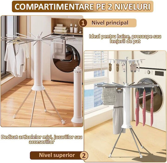 Compact Πτυσσόμενη Απλώστρα Δαπέδου Ανοξείδωτη