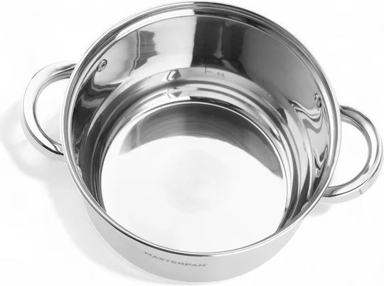 Masterpan Tiefer Edelstahl-Topf 6.6Es / 24cm