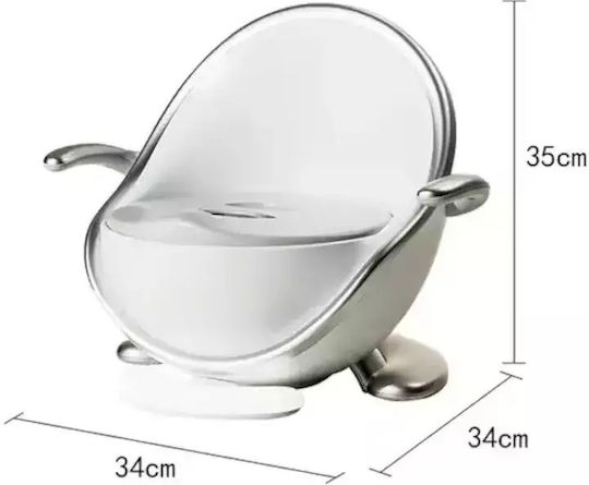 Töpfchen Schüssel mit Deckel Silber