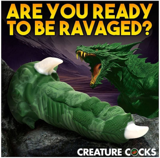 Dragon Ρεαλιστικό Dildo Πράσινο