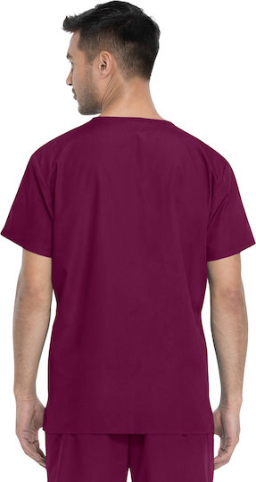 Dickies Unisex Burgundy Pants & Blouse Set Cotton and Polyester