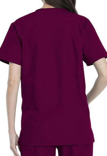 Dickies Unisex Burgundy Pants & Blouse Set Cotton and Polyester