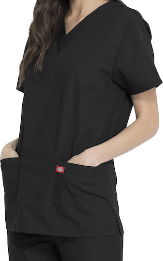 Dickies Unisex Σετ Ιατρικό Παντελόνι και Μπλούζα Μαύρο από Βαμβάκι και Πολυεστέρα