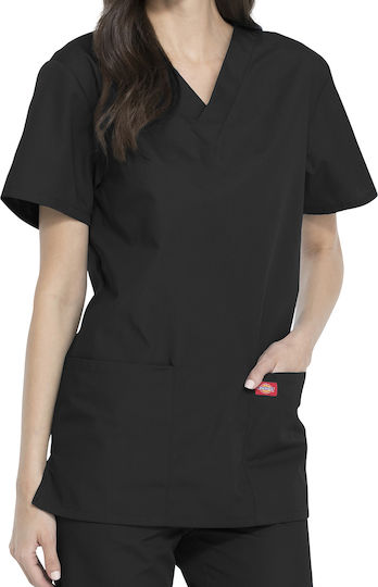 Dickies Unisex Σετ Ιατρικό Παντελόνι και Μπλούζα Μαύρο από Βαμβάκι και Πολυεστέρα