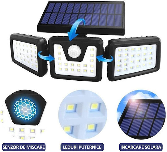 Set 5 Lămpi Solare Stradal cu Senzor de Mișcare și Fotocelulă IP65