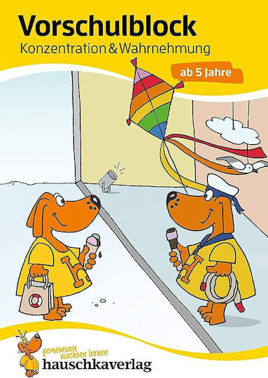 Vorschulblock Ab 5 Jahre Für Junge Und Mädchen Konzentration Und Wahrnehmung Pb