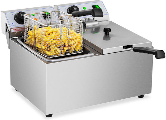 Royal Catering Fryer Electrică Double 3.2kW Capacity 2x8lt