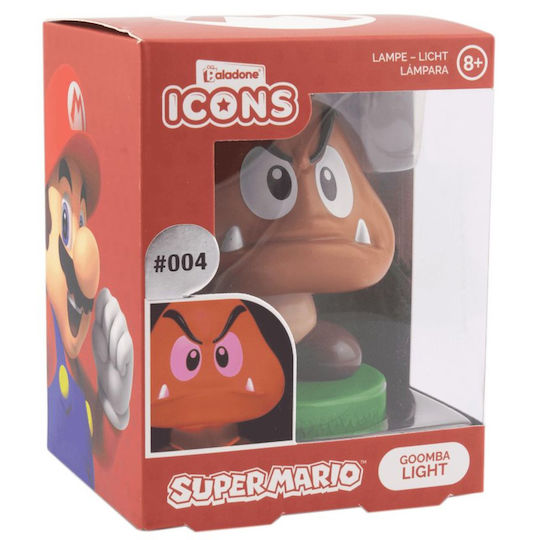 Paladone Kinder Dekorative Lampe Super Mario Goomba Braun 7εκ.