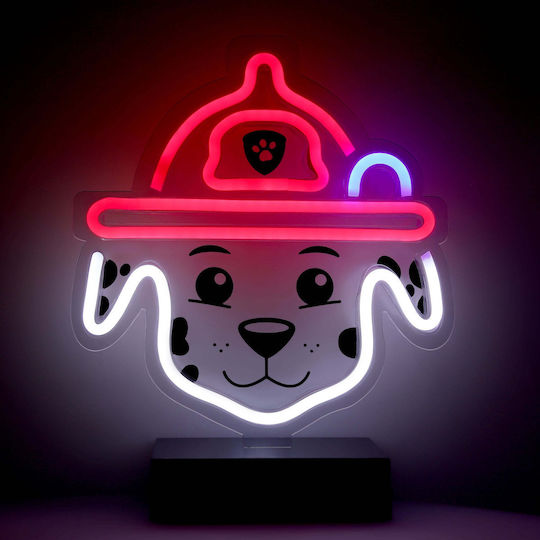 Paw Patrol Led Παιδικό Διακοσμητικό Φωτιστικό Λευκό 25εκ.