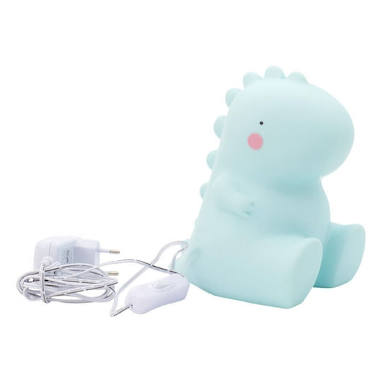 A Little Lovely Company LED Kinder Dekorative Lampe T-Rex Blau