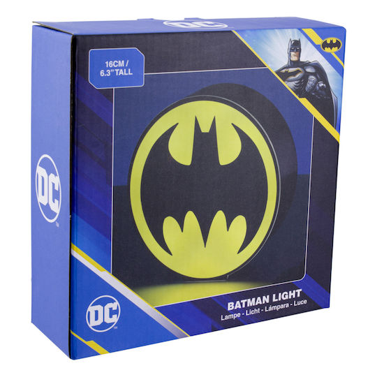Paladone Lampă decorativă pentru copii Batman Galben 16εκ.