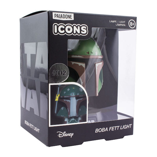 Paladone Kinder Dekorative Lampe Boba Fett Icon Light Grün 10εκ.