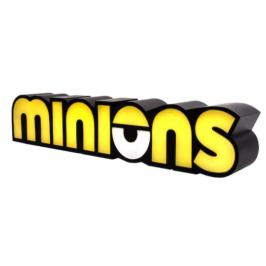 Fizz Creations Kinder Dekorative Lampe Minions Logo Gelb 30εκ.