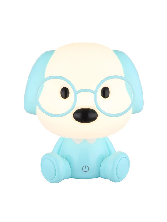 Globo Lighting Led Kids Decorative Lamp Blue 20x18x15εκ.