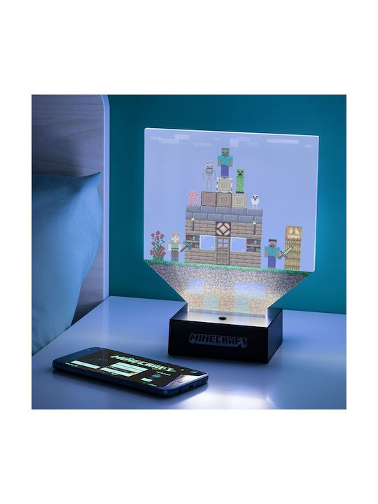 Paladone Kinder Dekorative Lampe Minecraft Build Mehrfarbig