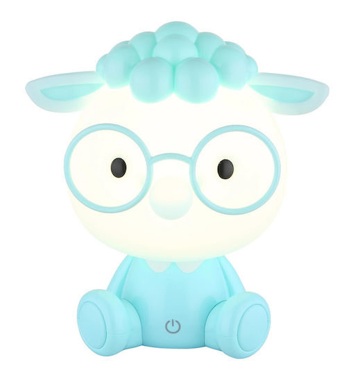 Globo Lighting LED Kinder Dekorative Lampe Berührung Blau 22x21x15εκ.