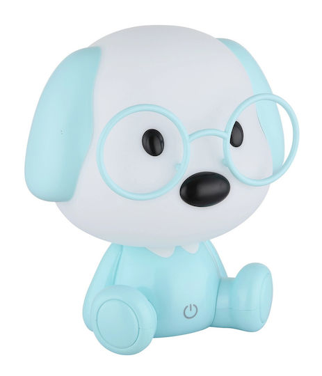 Globo Lighting LED Kinder Dekorative Lampe Berührung Blau 20x18x15εκ.