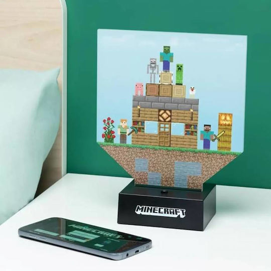 Paladone Kids Decorative Lamp Minecraft Build Multicolour
