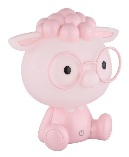 Globo Lighting LED Kinder Dekorative Lampe Berührung Rosa 22x21x15εκ.