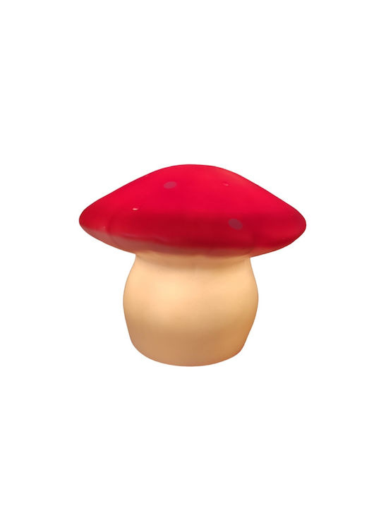 Egmont Led Kids Decorative Lamp Mushroom Medium Red 26x26x20εκ.