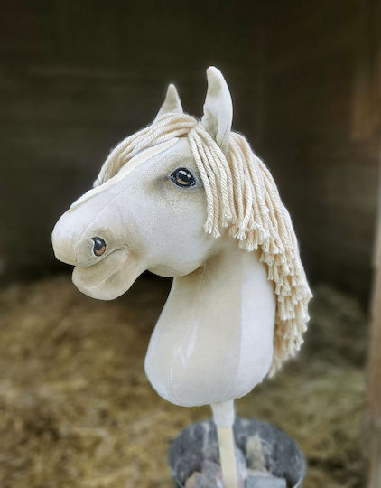 Hobby Horse Großes Premium Steckenpferd Cremello A3