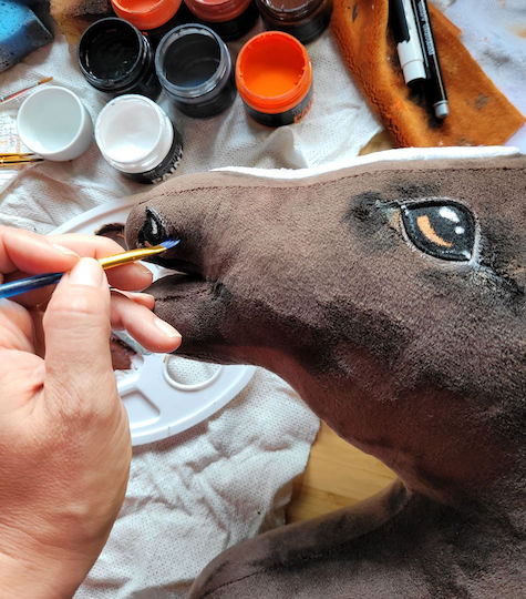 Premium Hobby Horse Großer Stockpferd Dunkelbraun A3