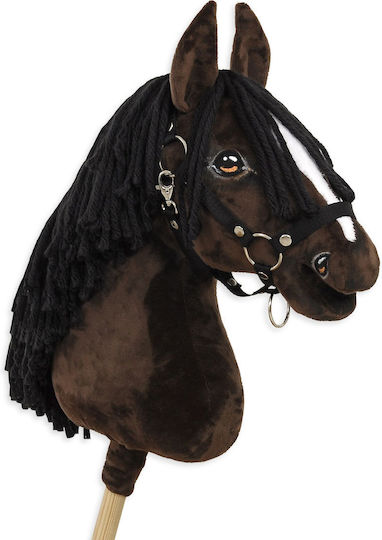Premium Hobby Horse Großer Stockpferd Dunkelbraun A3