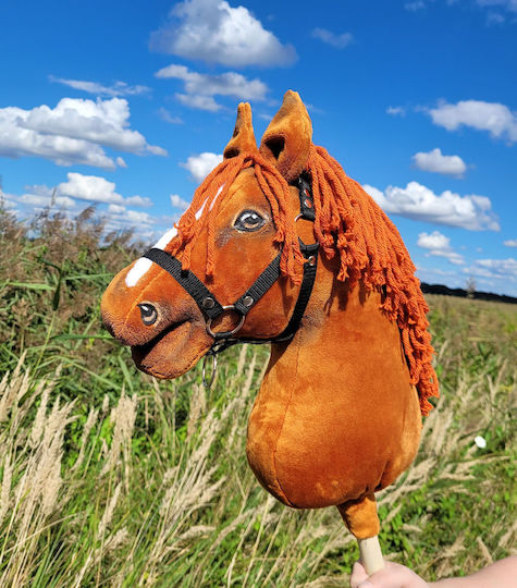 Hobby Horse Голям Премиум Кон на Пръчка Кестен A3