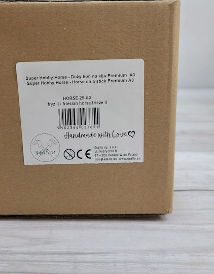 Hobby Horse Große Premium Stabpferd Friesisches Pferd Mähne Ii A3