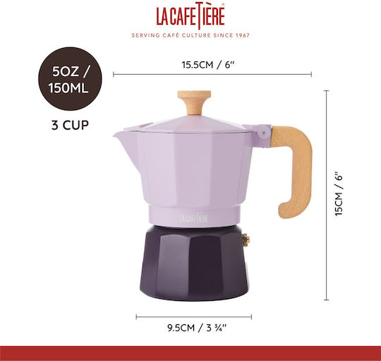 La Cafetière Electric Stovetop Espresso Pot for Purple