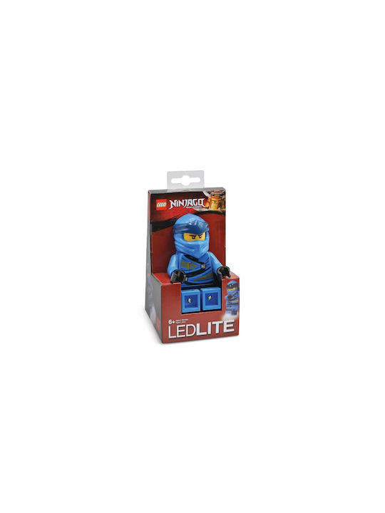 LEGO Lumini LED Lampă decorativă pentru copii Torch Ninjago Jay Albastru 13x13x19εκ.