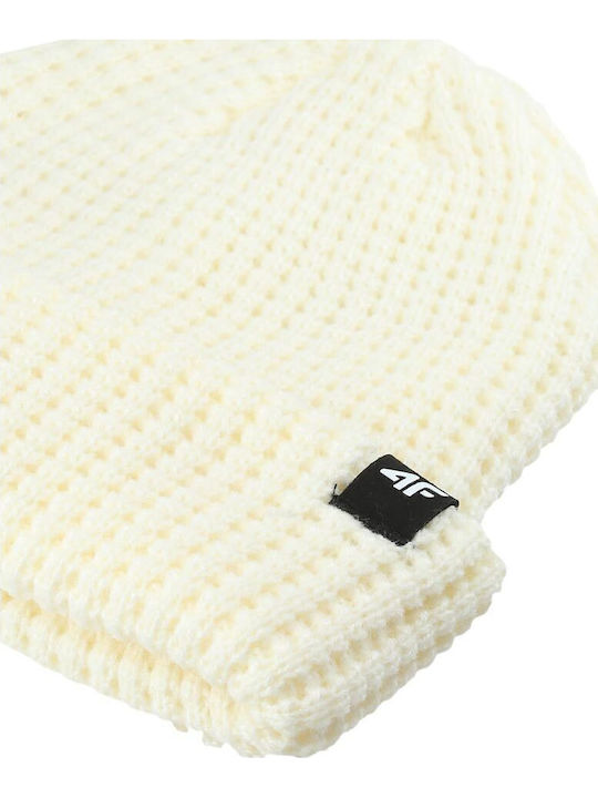 Beanie Beanie Knitted in Ecru color