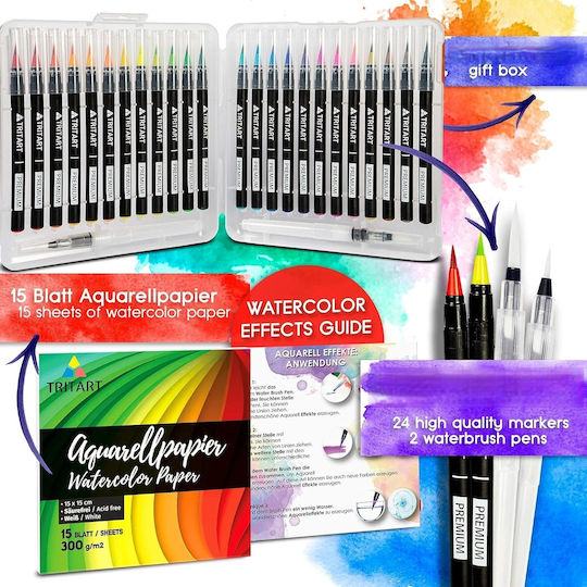 Tritart Set de creioane colorate 24buc Pachet de 1 ambalaje