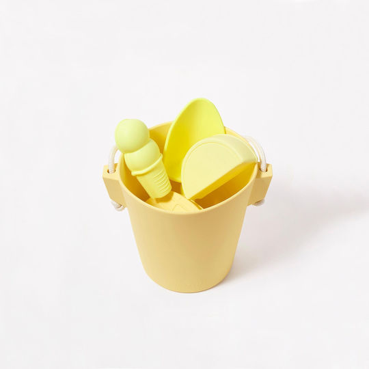 Kinder Spielzeug Set Silikon Eimer Schaufel Formen Citrus Sunny Life