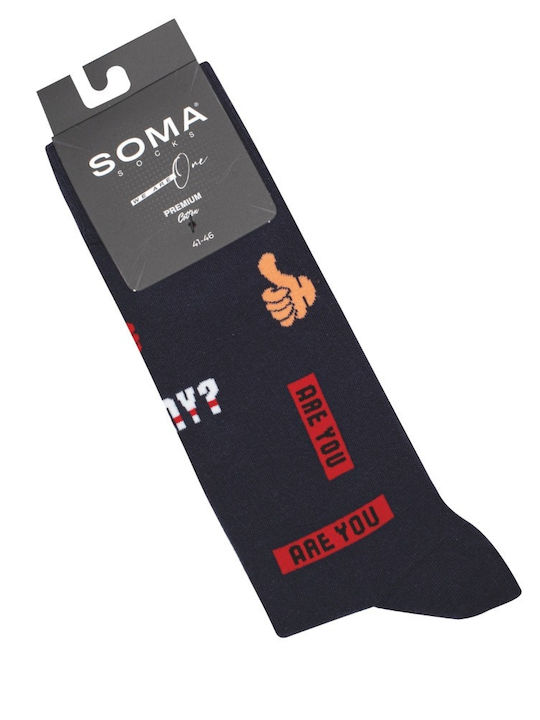 Soma Socks Herren Socken Dark Blue 1Pack