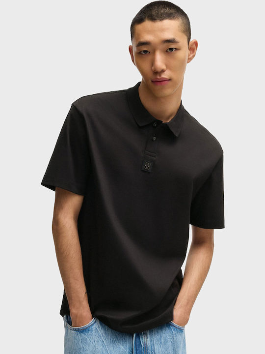 Logo Polo T-Shirt Black