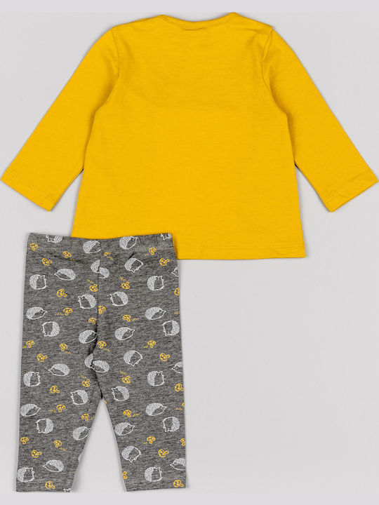 Kids' Set with Leggings Winter 2pcs Yellow