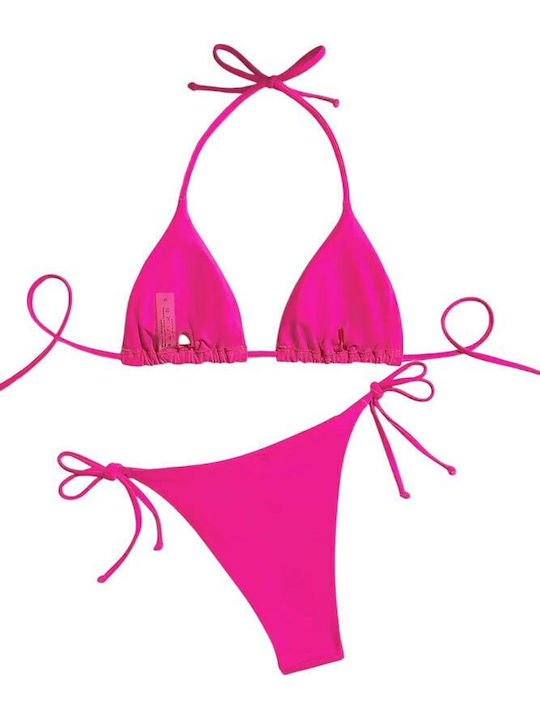 Set Bikini Triangle Fuchsia A-1086 Small