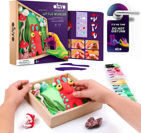 Diy Δημιουργικό Σετ Κατασκευής Πηλό Wood & Craft Little Worlds Μαμά Τρολ