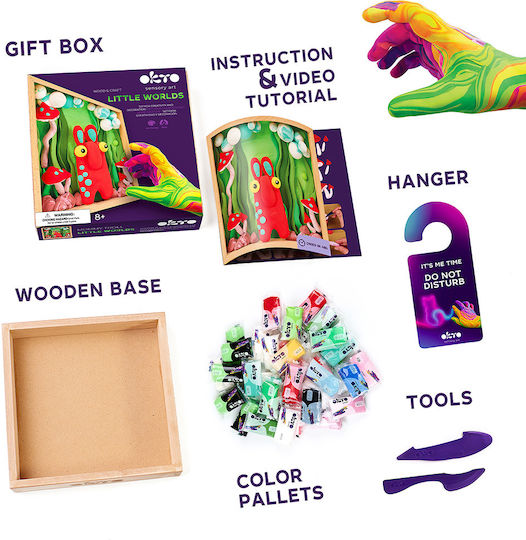 Diy Δημιουργικό Σετ Κατασκευής Πηλό Wood & Craft Little Worlds Μαμά Τρολ