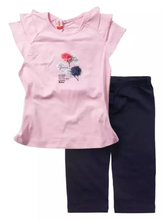 Kinder-Set mit Leggings Sommer 2Stück Rosa