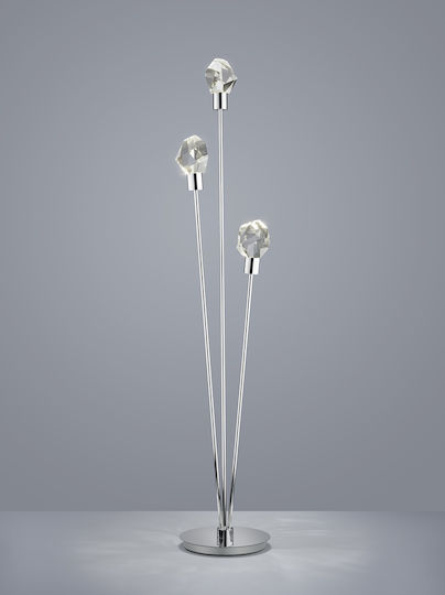 Trio Lighting Verano Floor Lamp Silver