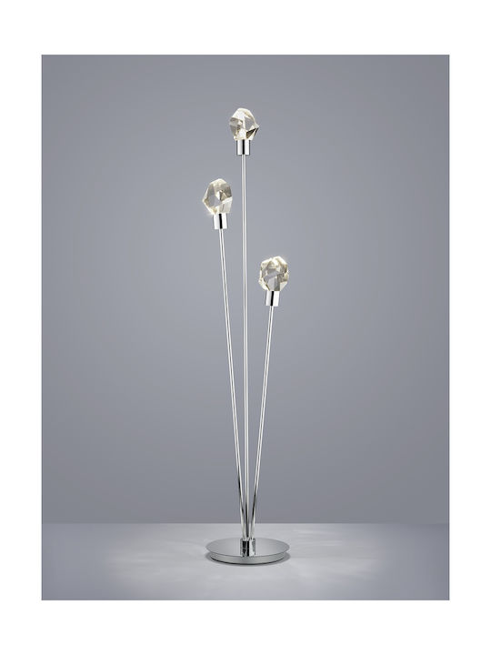 Trio Lighting Verano Φωτιστικό Δαπέδου Ασημί