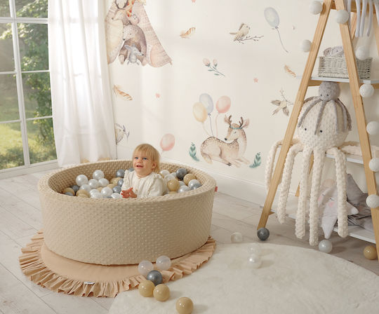 Bobono Trockene Pool Minky H-30 Cm 300 Bälle Misty Blau