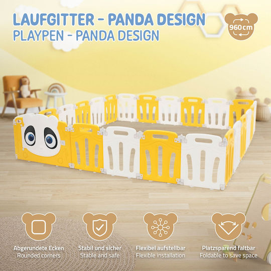 Joyz Fence Panda 240x240cm. for 1+ Years Years Multicolored