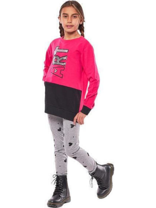Kids' Set with Leggings Winter 2pcs Fuchsia