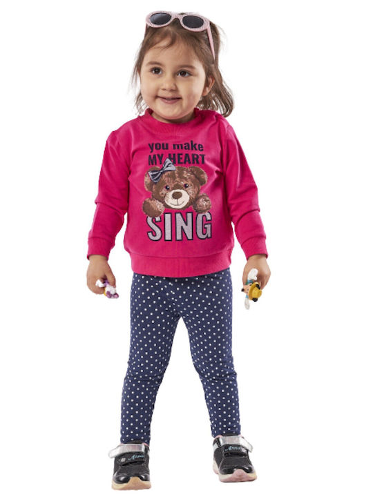 Kids' Set with Leggings Winter 2pcs Fuchsia