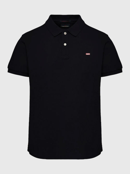 Polo Short Sleeve Black Blouse