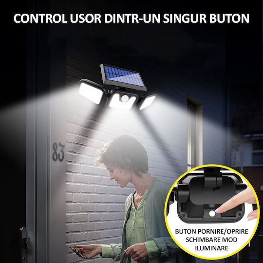 Solarleuchte mit Bewegungssensor und Fotokontakt IP65